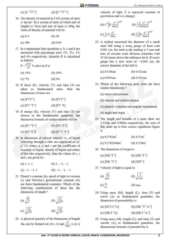 Neet Important Questions – NEET EXAM PORTAL